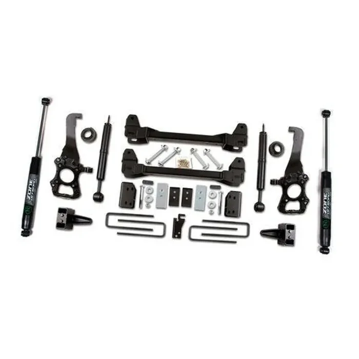 09-13 Ford F-150 2WD 6 Inch Kit 4 Inch Rear Block With Fox Shocks Zone Offroad