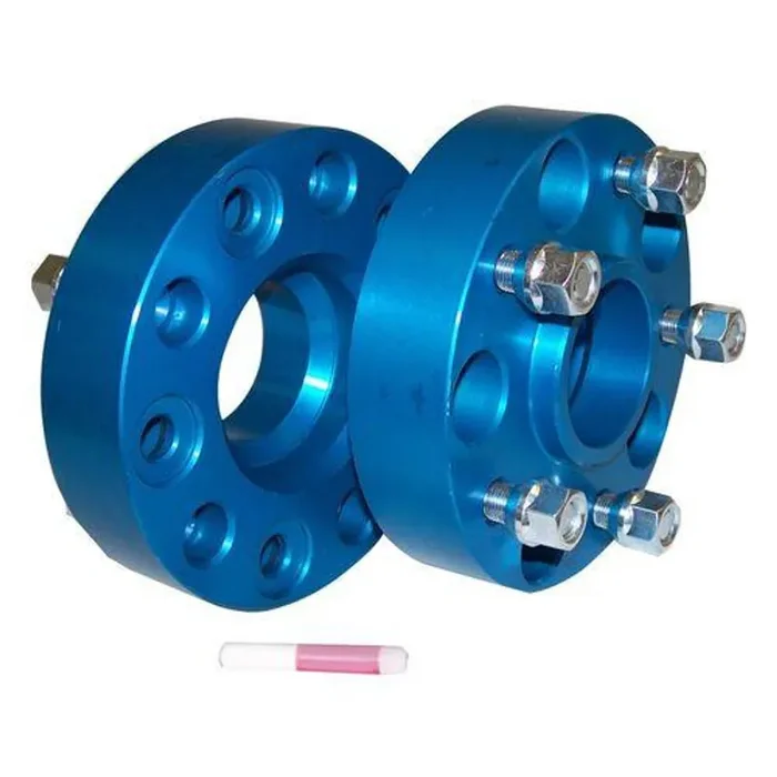 1.5″ Wide Blue Anodized Wheel Spacer Set for 99-19 Jeep JK, WJ, WK, XK