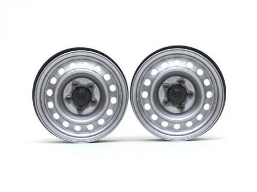 1.9″ 16-Hole 5-Lug Classic Steelie Reversible Beadlock Wheel w/ XT504 Hub Front (2) Gun Metal