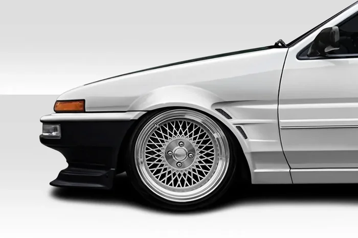 1984-1987 Toyota Corolla 2DR / HB Duraflex D1 Sport 25MM Front Fenders – 2 Piece