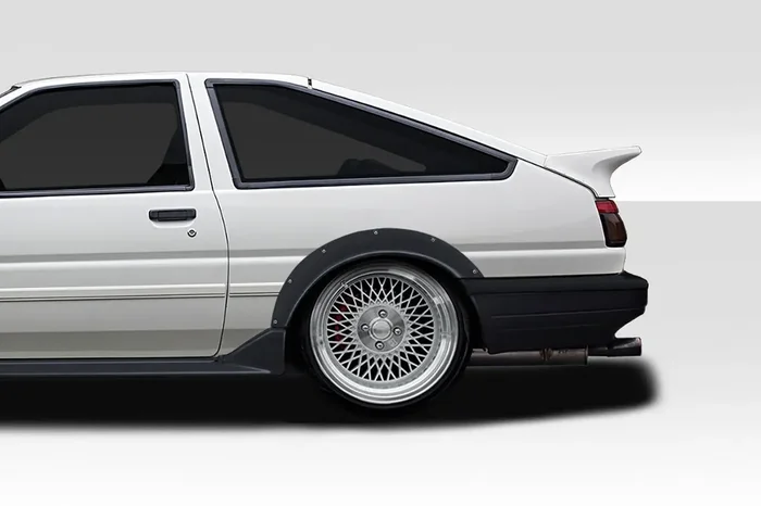 1984-1987 Toyota Corolla HB Duraflex O-Style 35mm Wide Body Rear Fenders – 2 Piece (S)