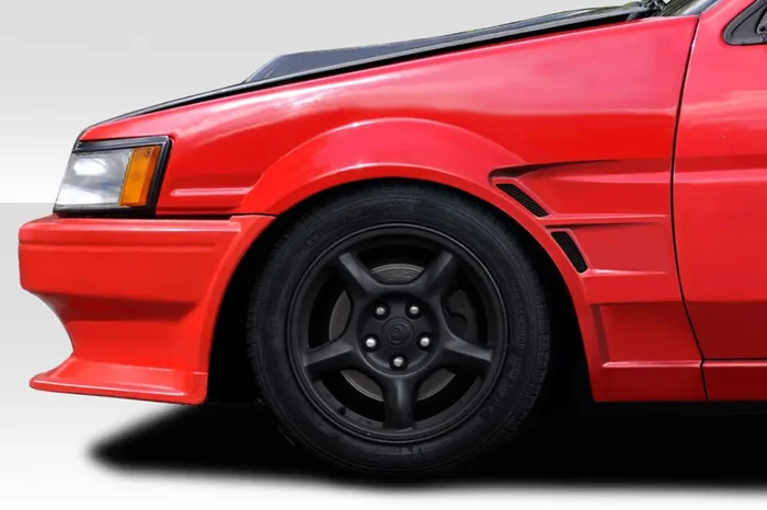 1984-1987 Toyota Corolla Levin 2DR / HB Duraflex D1 Sport 25MM Front Fenders – 2 Piece