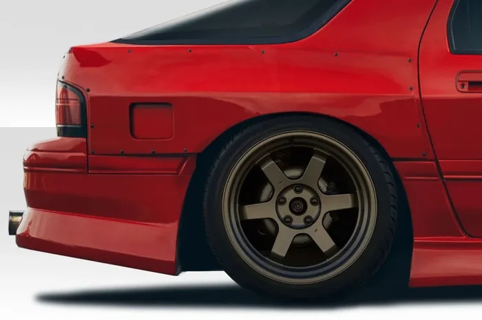 1986-1991 Mazda RX-7 Duraflex D1 Sport 30MM Rear Fender Flares – 3 Piece
