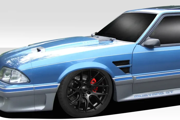 1987-1993 Ford Mustang Duraflex D1 Front Fenders – 2 Piece