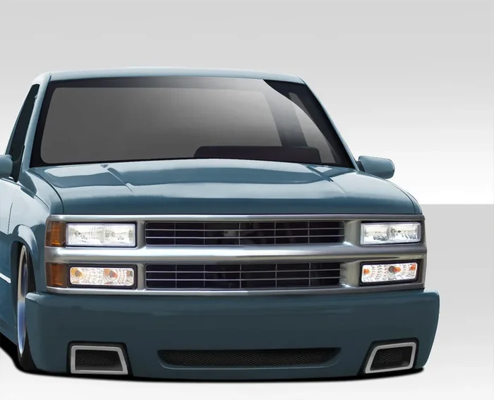 1988-1999 Chevrolet C Series K Series Pickup 1992-1999 Tahoe Yukon Suburban Duraflex SS Look Front Bumper Cover – 1 Piece