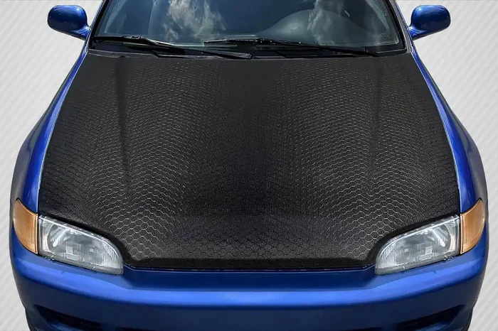 1992-1995 Honda Civic 2DR / HB Carbon Creations Geo6ix Dritech OEM Look Hood – 1 Piece