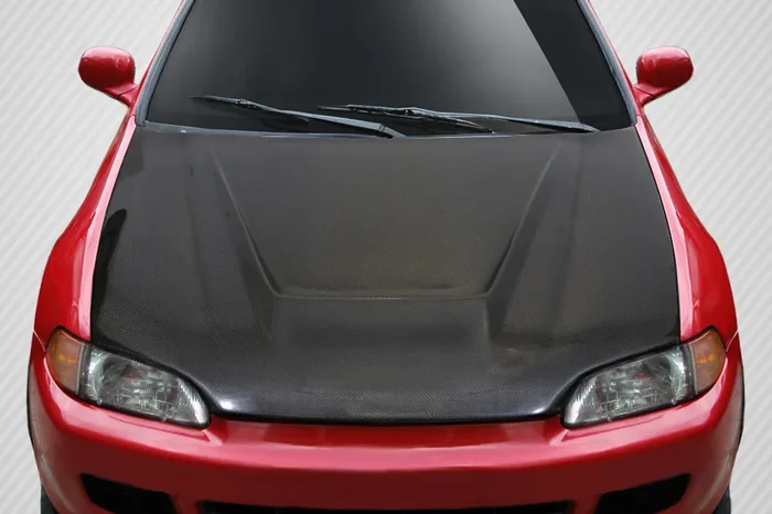 1992-1995 Honda Civic 2DR / HB Carbon Creations Vader Hood – 1 Piece