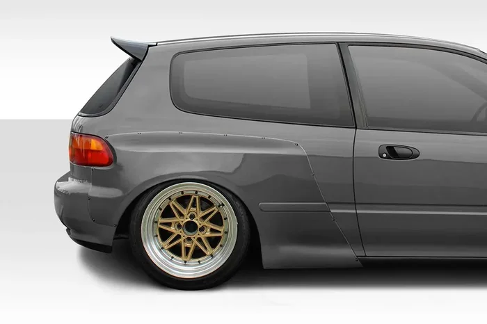 1992-1995 Honda Civic HB Duraflex TKO RBS Wide Body Rear Fender Flares – 2 Piece