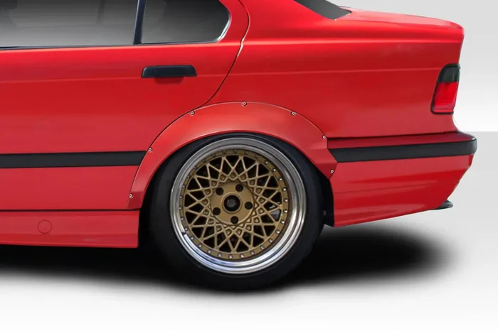 1992-1998 BMW 3 Series E36 Duraflex RBS Rear Fender Flares – 2 Piece