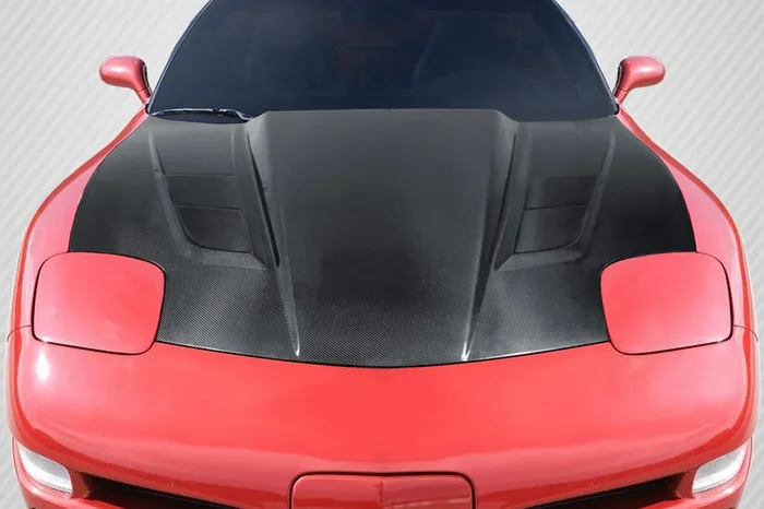 1997-2004 Chevrolet Corvette C5 Carbon Creations DriTech H Design Hood – 1 Piece