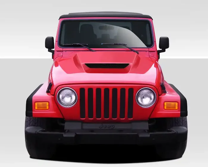 1997-2006 Jeep Wrangler Duraflex CVX Hood (non highline fenders) – 1 Piece