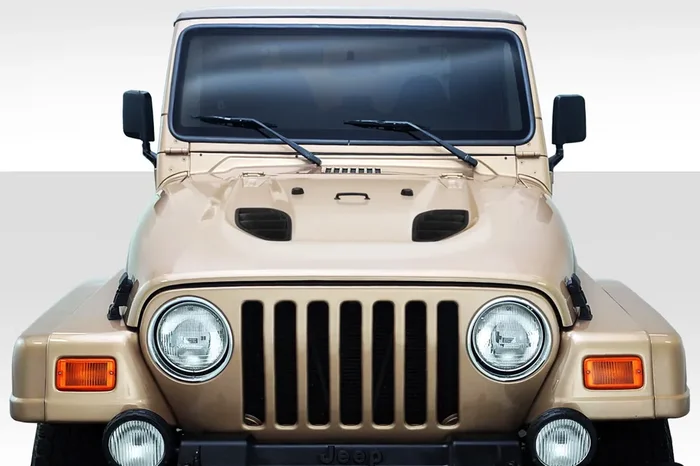 1997-2006 Jeep Wrangler Duraflex Power Dome Hood – 1 Piece