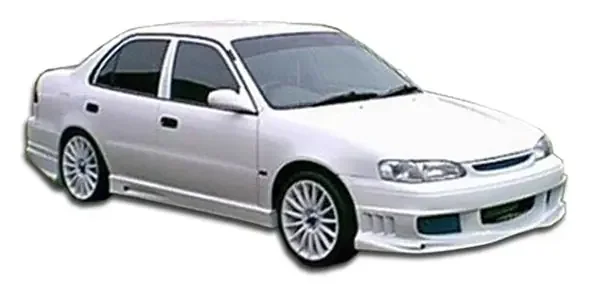 1998-2000 Toyota Corolla Duraflex Bomber Body Kit – 4 Piece