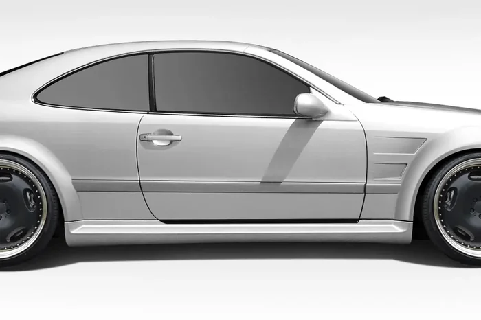 1998-2002 Mercedes CLK W208 Duraflex Black Series Look Wide Body Side Skirts Rocker Panels – 2 Piece