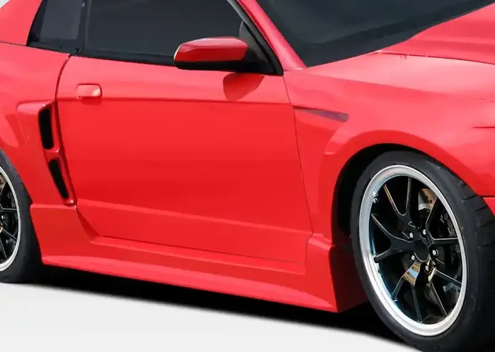 1999-2004 Ford Mustang Duraflex CBR500 Wide Body Side Skirts Rocker Panels – 2 Piece