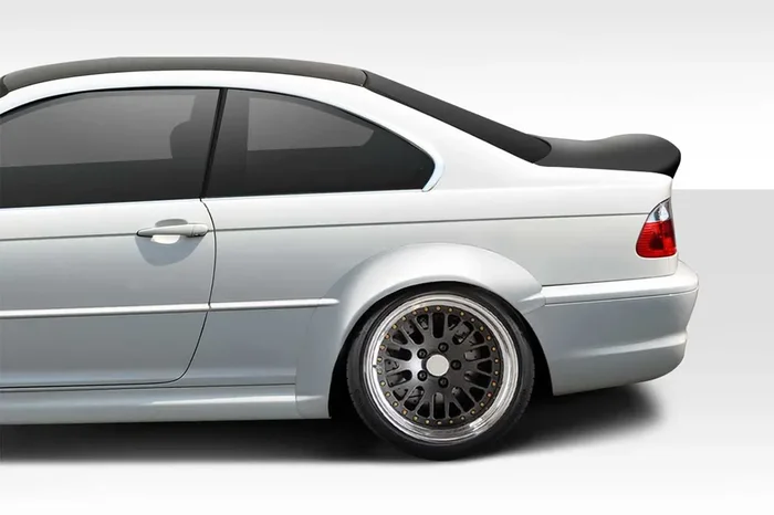 1999-2005 BMW 3 Series E46 2DR Duraflex M3 Look Rear Fender Flares – 2 Piece