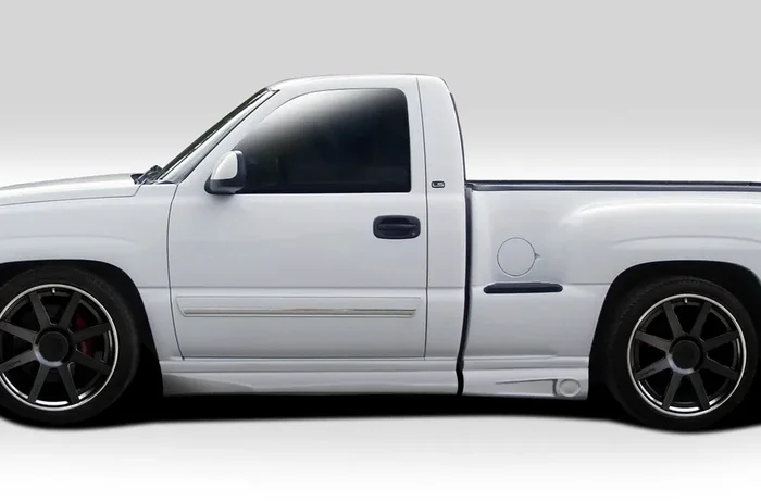 1999-2006 Chevrolet Silverado / 2000-2006 GMC Sierra Regular Cab Fleetside Stepside Duraflex BT-1 Side Skirt Rocker Panels – 4 Piece