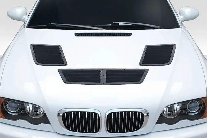 2001-2006 BMW M3 E46 / 2014-2019 Ford Fiesta / 2016-2018 Ford Focus Duraflex GT1 Hood Vents – 3 Piece
