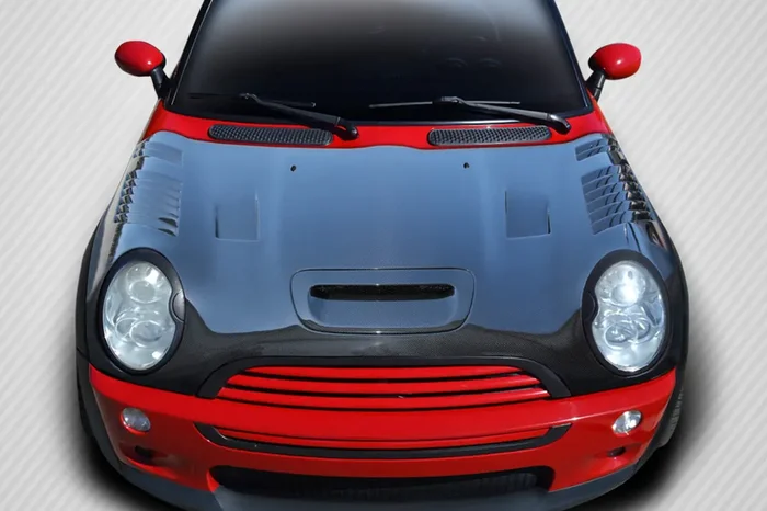 2002-2006 Mini Cooper / Cooper S R50 R53 2005-2008 Cooper convertible R52 Carbon Creations DriTech Racer Hood – 1 Piece