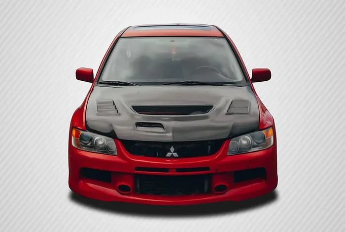 2003-2006 Mitsubishi Lancer Evolution 8 9 Carbon Creations C-1 Hood – 1 Piece
