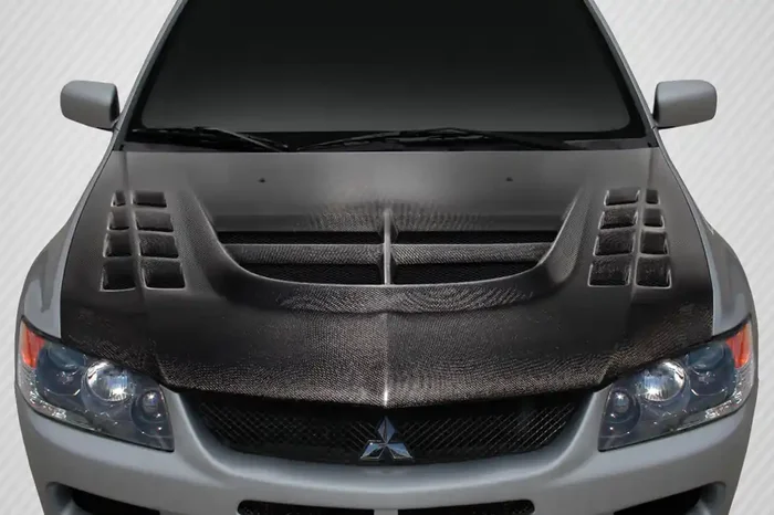 2003-2006 Mitsubishi Lancer Evolution 8 9 Carbon Creations DriTech VT-X Hood – 1 Piece