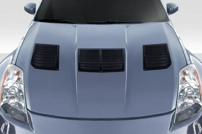 2003-2006 Nissan 350Z Z33 Duraflex GT1 Hood Vents – 3 Piece