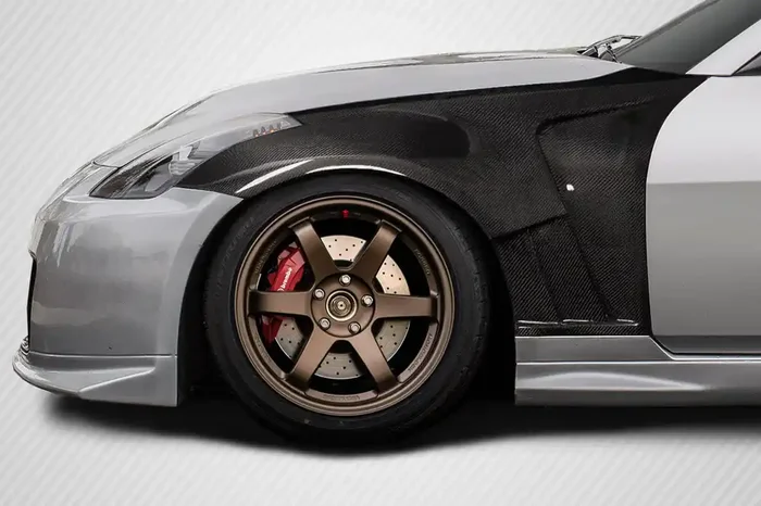 2003-2008 Nissan 350Z Z33 Carbon Creations AMS GT2 Front Fenders (+12mm) – 2 Piece
