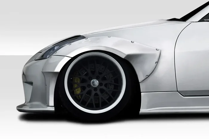 2003-2008 Nissan 350Z Z33 Duraflex SDS Front Fender Flares (+45mm) – 4 Piece