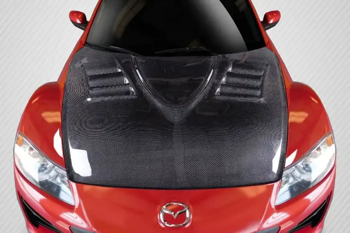 2004-2008 Mazda RX-8 Carbon Creations Vader Hood – 1 Piece
