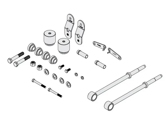 2005-2007 FORD SUPER DUTY FRONT 4.5″ LIFT BOX KIT
