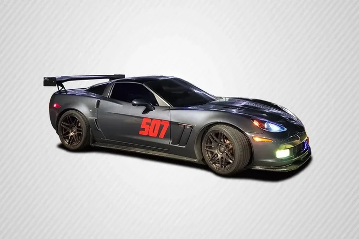 2005-2013 Chevrolet Corvette C6 Carbon Creations GT500 Side Skirt Splitters – 2 Piece