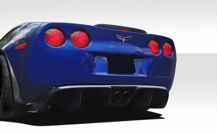 2005-2013 Chevrolet Corvette C6 Duraflex GT Racing Rear Diffuser – 5 Piece