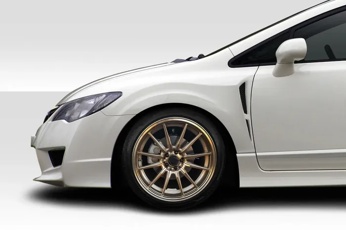 2006-2011 Honda JDM Civic 4Dr Duraflex Naga Wide Body Front Fenders – 2 Pieces