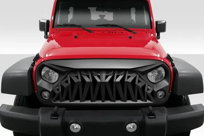 2007-2018 Jeep Wrangler JK Duraflex Monster Grille – 1 Piece