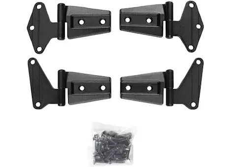 2007-2018 Jeep Wrangler JK/JKU Smittybilt Door Hinge Kit – Black 7687
