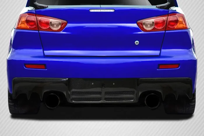 2008-2015 Mitsubishi Lancer Evo X Carbon Creations DriTech OEM Look Rear Diffuser – 1 Piece