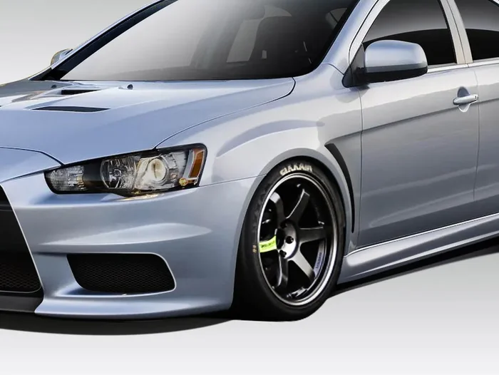 2008-2017 Mitsubishi Lancer Duraflex Evo X V3 Fenders – 2 Piece
