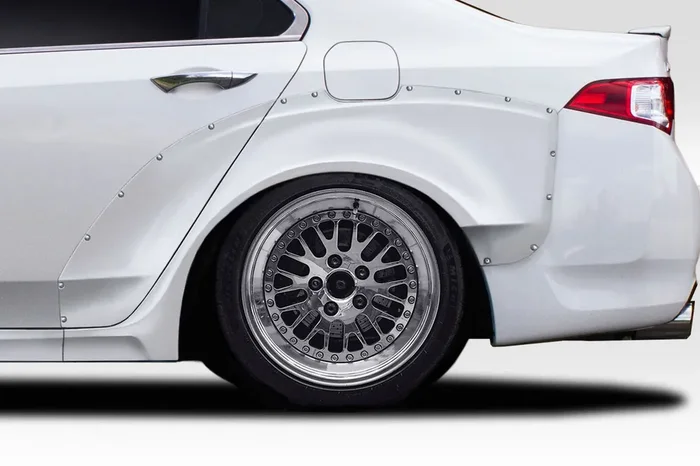 2009-2014 Acura TSX Duraflex Khan Rear Fender Flares – 4 Piece (+70mm wider)