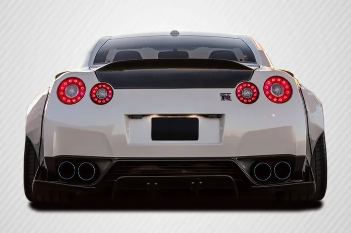 2009-2016 Nissan GT-R R35 Carbon Creations LBW Rear Diffuser / Splitters – 3 Piece