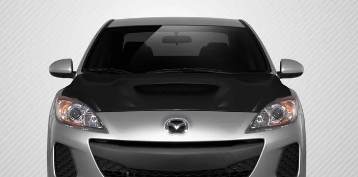 2010-2013 Mazda 3 Carbon Creations M-Speed Hood – 1 Piece