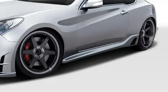 2010-2016 Hyundai Genesis Coupe 2DR Duraflex TP-R Side Skirts Rocker Panels – 2 Piece