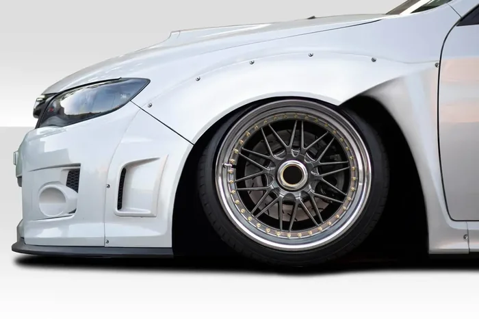 2011-2014 Subaru WRX STI 4DR Duraflex MTR Wide Body Front Fender Flares – 4 Piece (Note can fit wheels 4″ wider than stock)