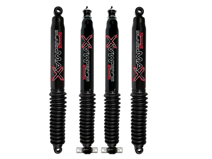 2011 Dodge Ram 3500 2WD 1-2.5″ Fr 0-1″ Rear Lift Skyjacker Black MAX Shocks