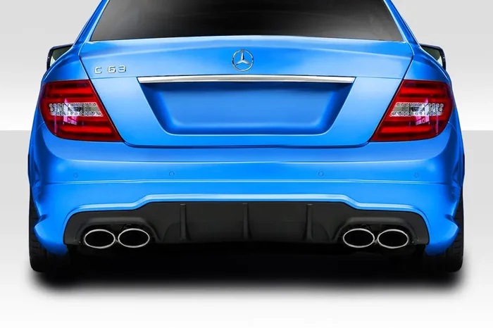 2012-2014 Mercedes C Class / C63 W204 Duraflex C63 Look Rear Diffuser – 1 Piece ( For AMG Bumper only)