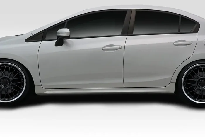 2012-2015 Honda Civic 4DR Duraflex RR Side Skirts – 2 Piece