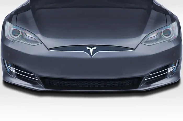 2012-2016.5 Tesla Model S Couture Polyurethane OEM Facelift Refresh Look Front Bumper Cover – 1 Piece