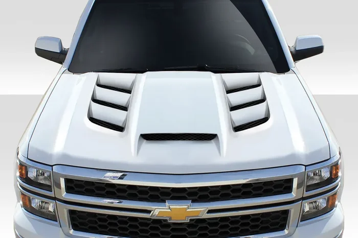 2014-2015 Chevrolet Silverado Duraflex Viper Look Hood – 1 Piece