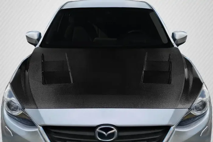 2014-2018 Mazda 3 Carbon Creations Velocity Hood – 1 Piece