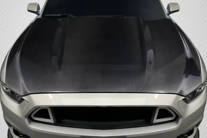 2015-2017 Ford Mustang Carbon Creations OEM Look Hood – 1 Piece