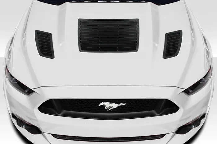 2015-2017 Ford Mustang Duraflex GT1 Hood Vents – 3 Piece
